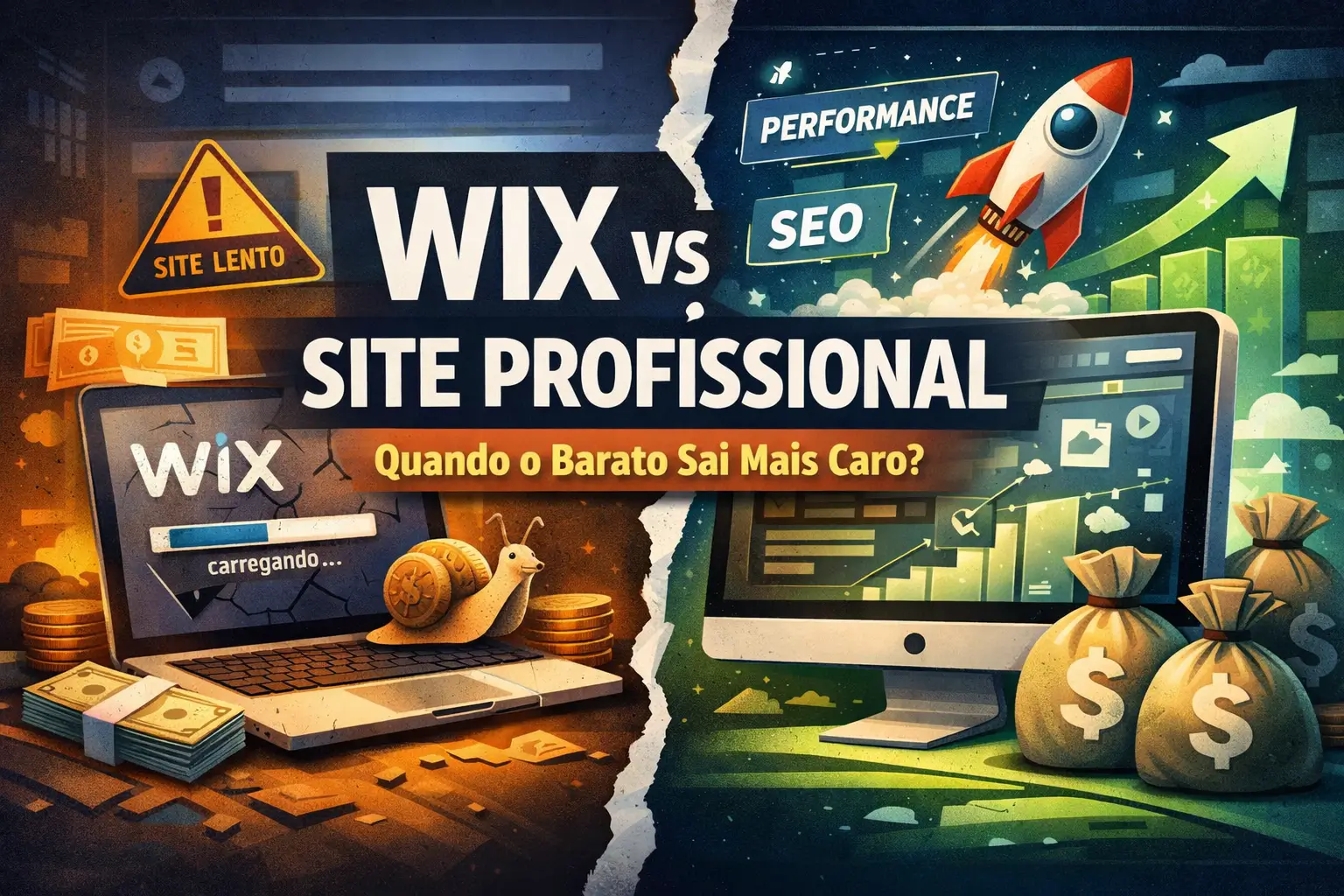 Wix vs Site Profissional: Quando o DIY Passa a Custar Mais Caro