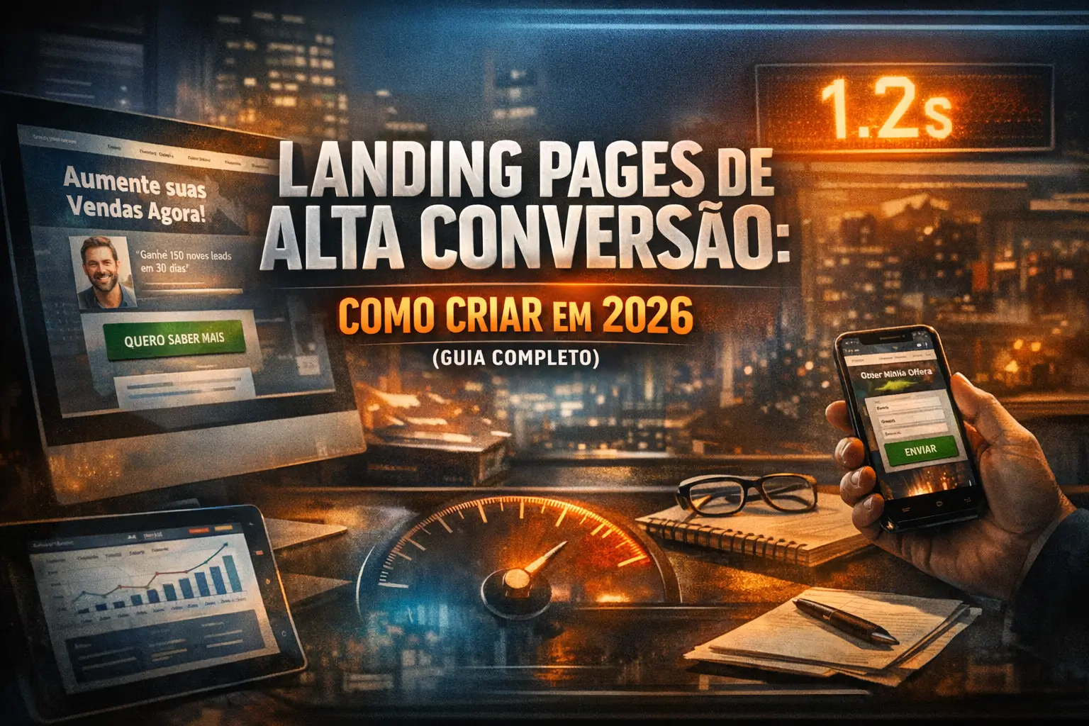 Landing Pages de Alta Conversão: Como Criar em 2026 (Guia Completo)